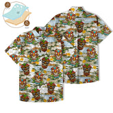 Aloha Tiki Mask Hawaii Shirt, Tiki Ocean Hawaii Shirt